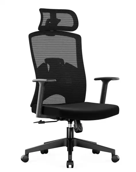 法爾曼電腦椅(高背)(黑色)(布)