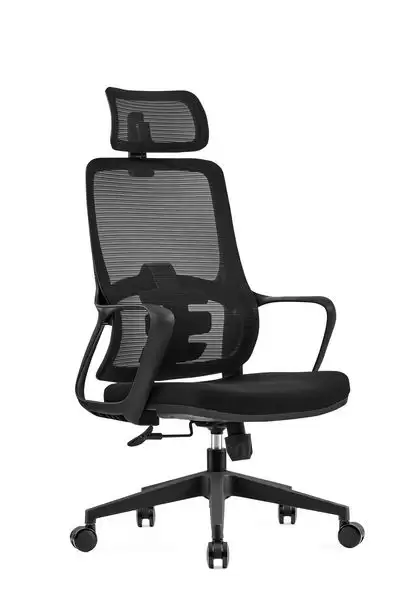 依丹電腦椅(高背)(黑色)(布)