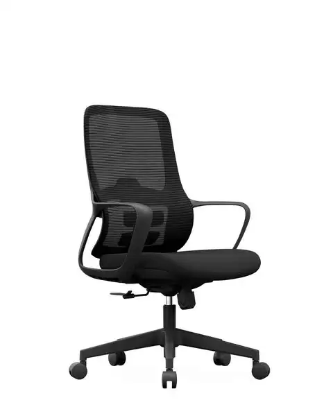 依丹電腦椅(低背)(黑色)(布)