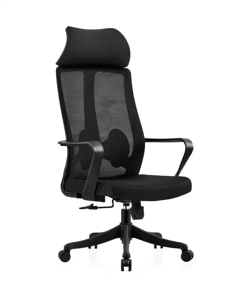 科爾比電腦椅(高背)(黑色)(布)