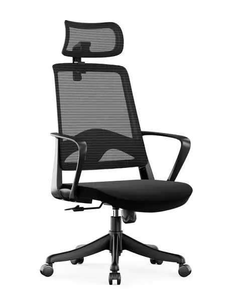 丹肯電腦椅(高背)(黑色)(布)