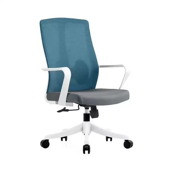 麗貝卡電腦椅(低背)(白色)(布)