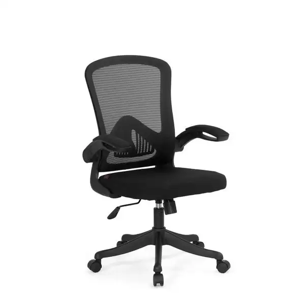 辛西亞電腦椅(中背)(黑色)(布)