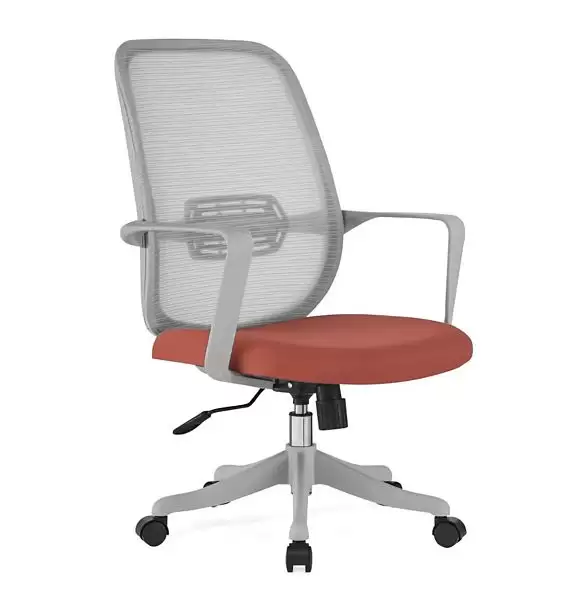 蒂娜電腦椅(中背)(灰色)(布)