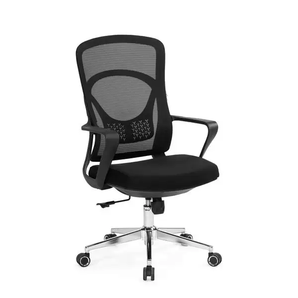 喬納森電腦椅(黑色)(布)