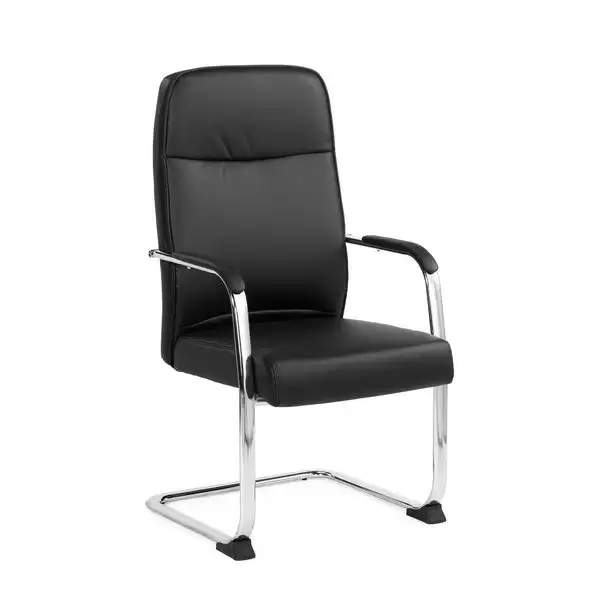 嘉達洽談椅(黑色)(皮)
