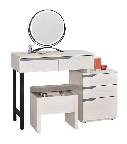 羅恩2.7尺伸縮化妝台含椅