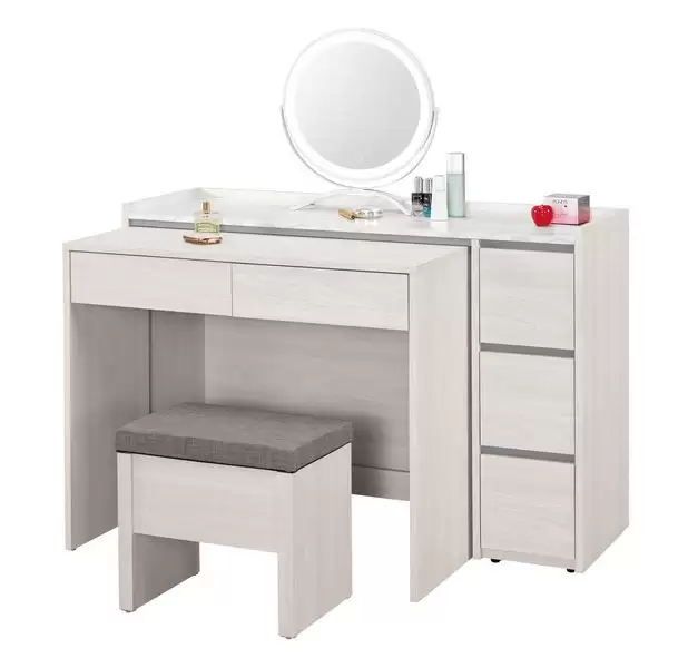 希斯洛4尺伸縮化妝台含椅