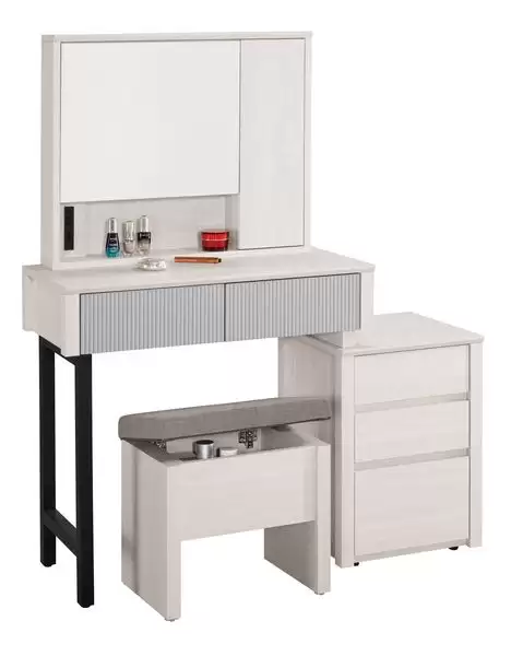 喬倫斯2.7尺伸縮化妝台含椅