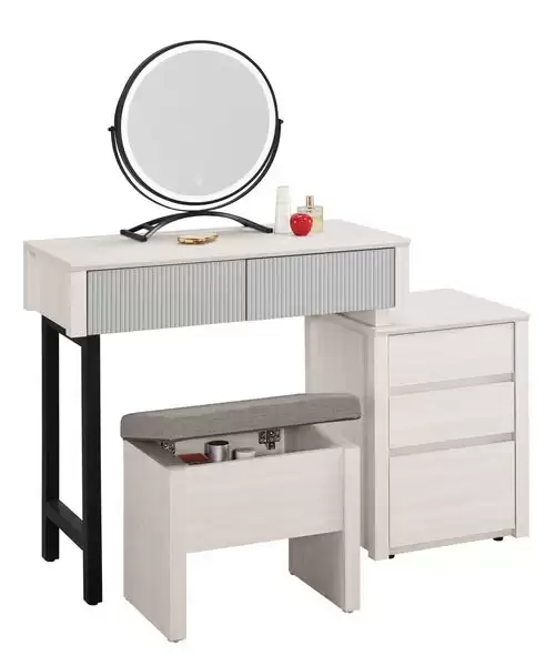 喬倫斯2.7尺伸縮化妝台含椅