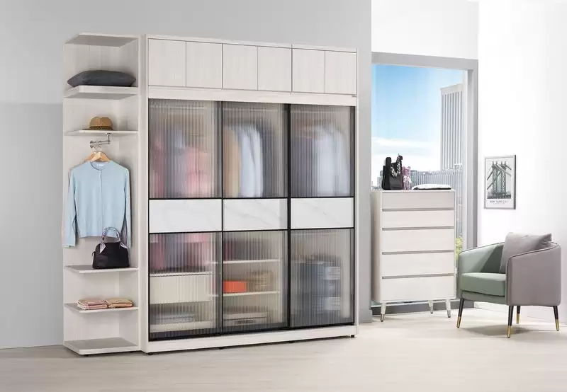 蘿克斯6尺鋁框拉門衣櫥