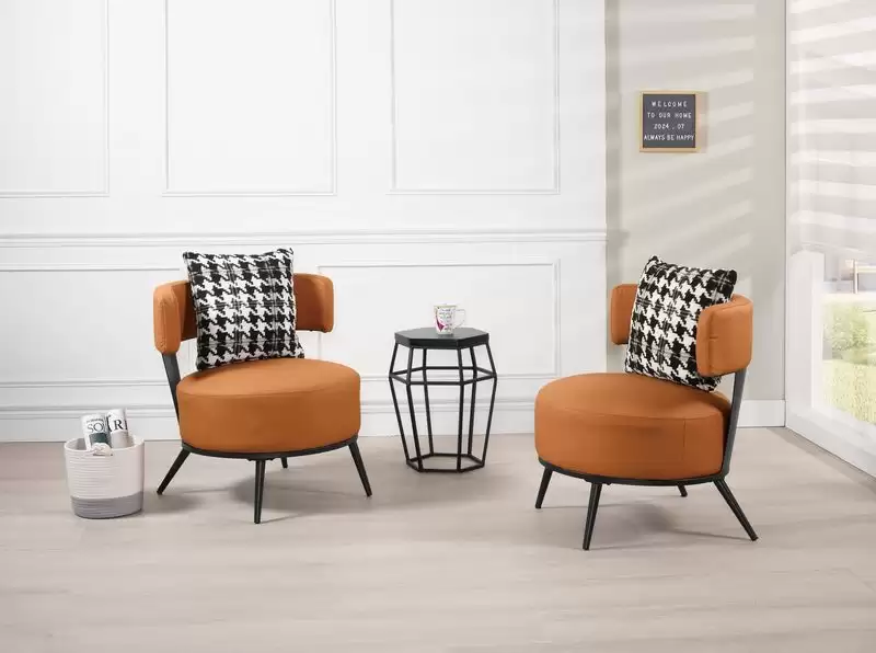 克萊拉休閒椅(橘色)