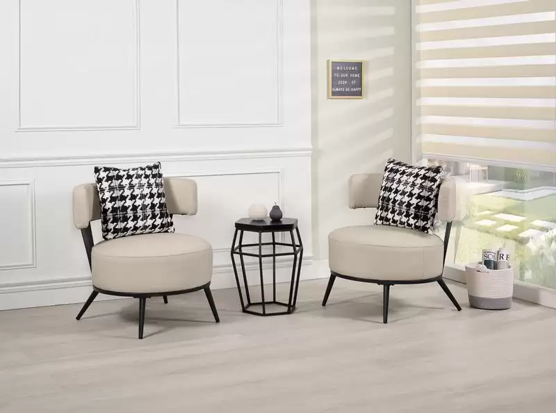 克萊拉休閒椅(米色)