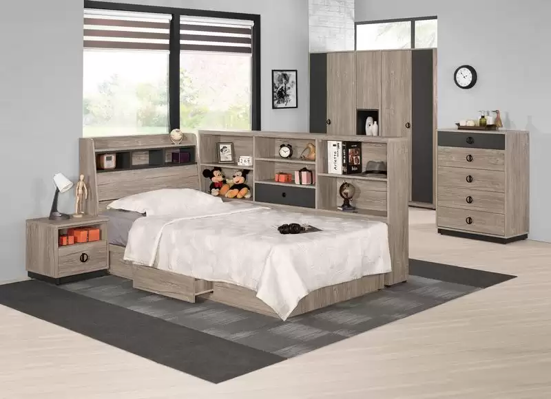 費納6.4尺床邊櫃