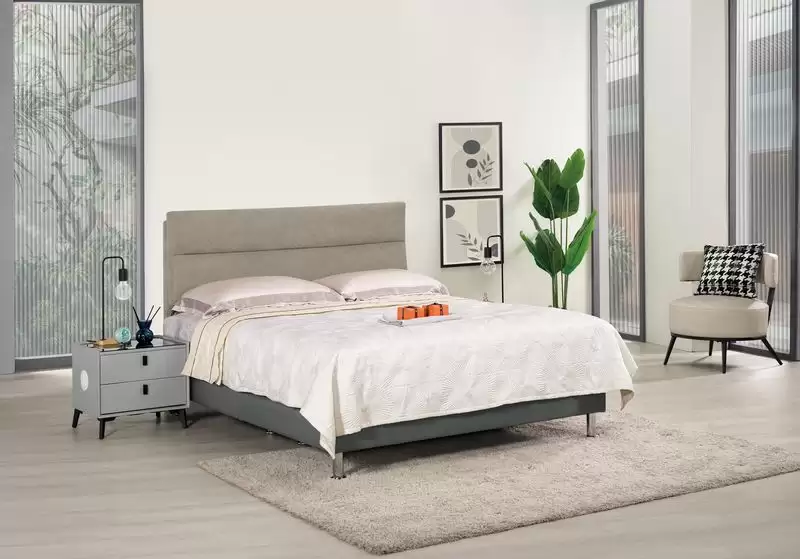 麥倫雙人床片(布)