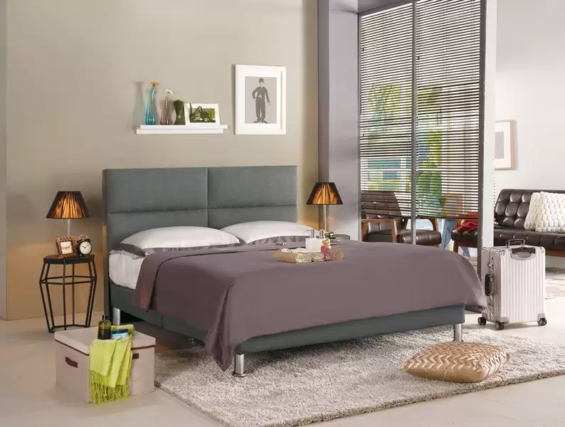 安蒂雙人床片(灰布)