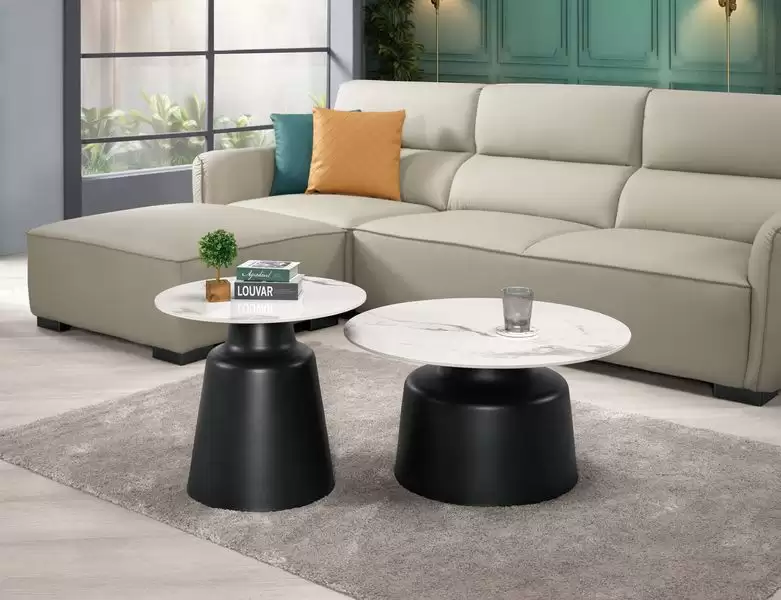 尤尼斯岩板茶几組