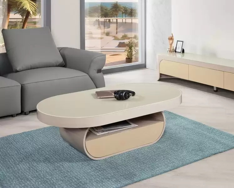 布雷納4.3尺玻璃大茶几