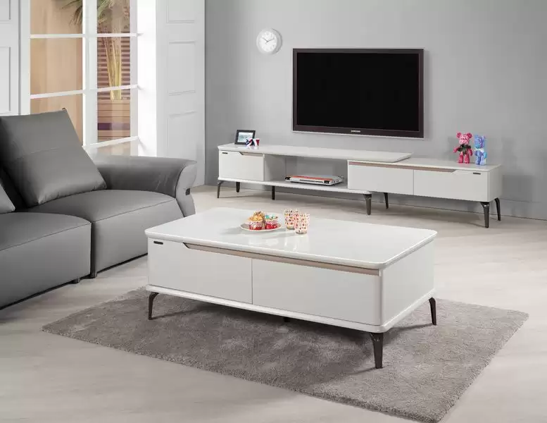 曼西尼4.2尺玻璃大茶几