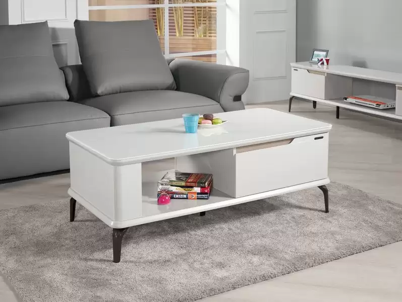 蘭瑪斯4尺玻璃大茶几