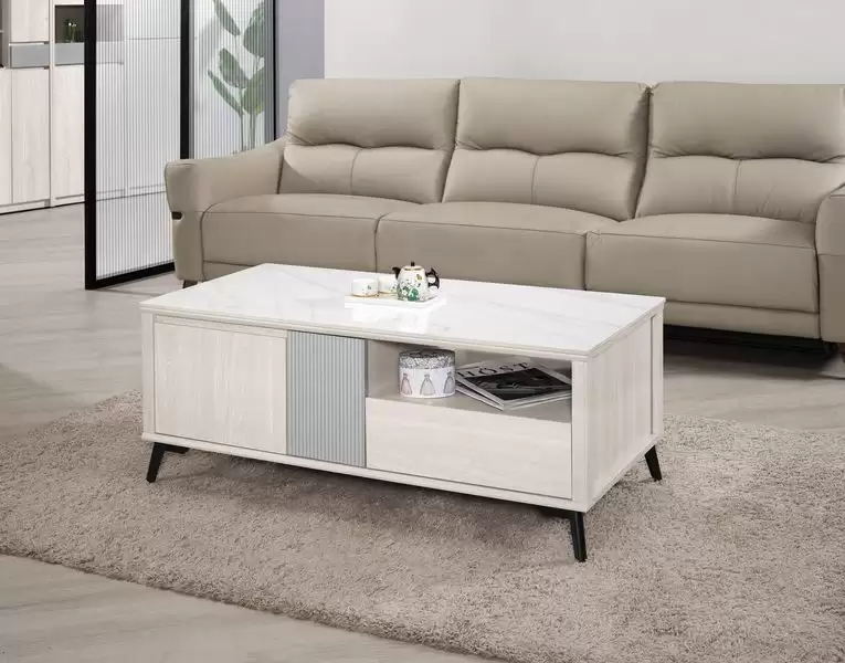 喬倫斯4尺岩板大茶几