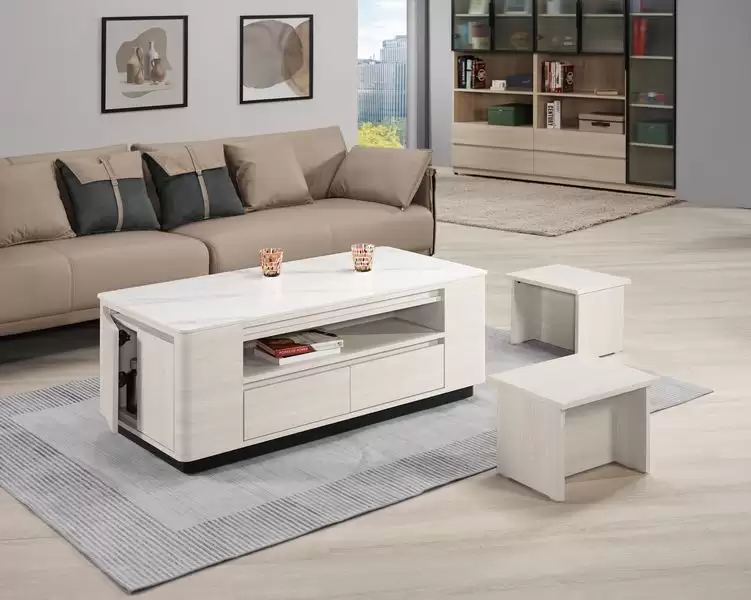 華爾斯4尺岩板大茶几