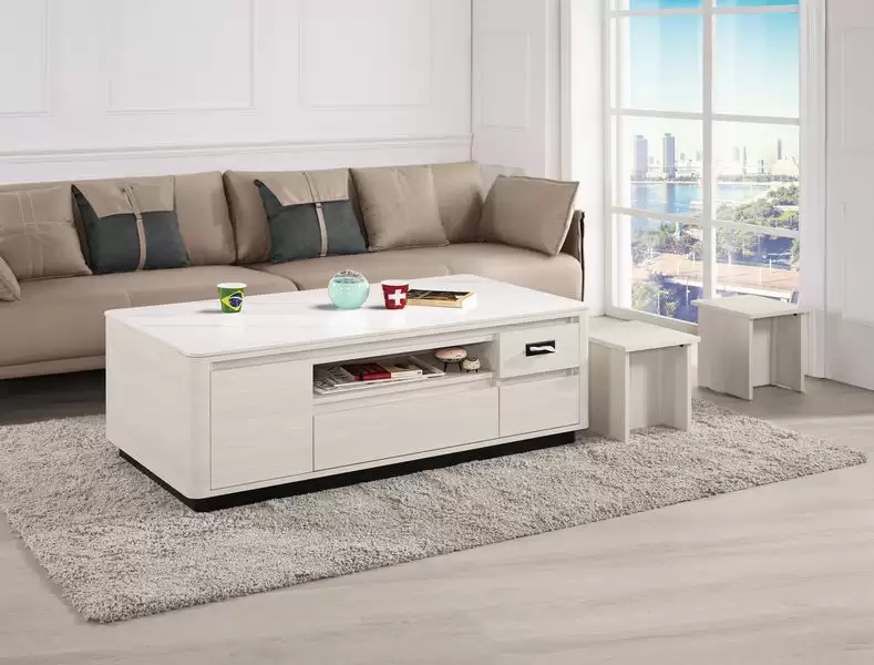 華爾斯4.3尺岩板大茶几