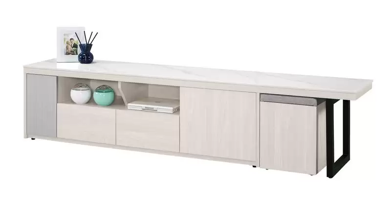 喬倫斯6.6尺岩板長櫃(附1凳)