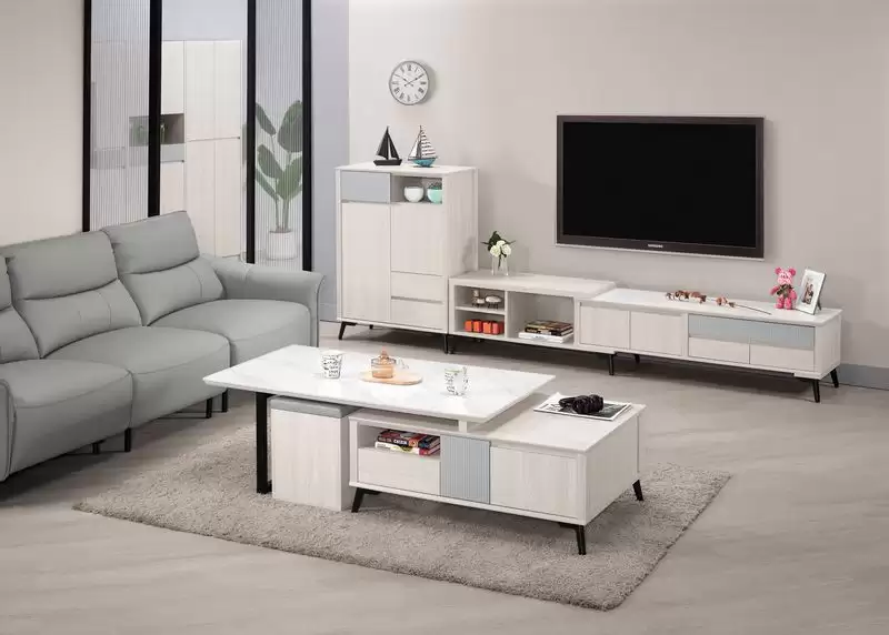 喬倫斯6尺岩板伸縮長櫃