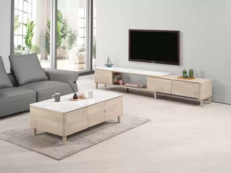 丹尼爾5.9尺岩板伸縮長櫃