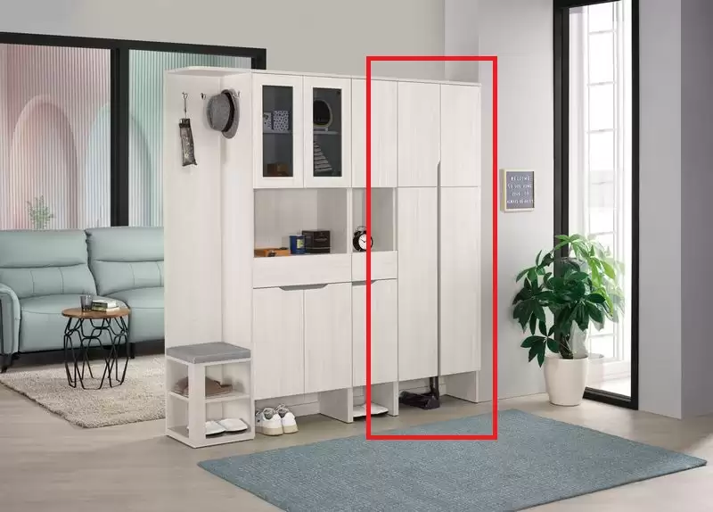 羅恩2尺玄關鞋櫃(附插座)