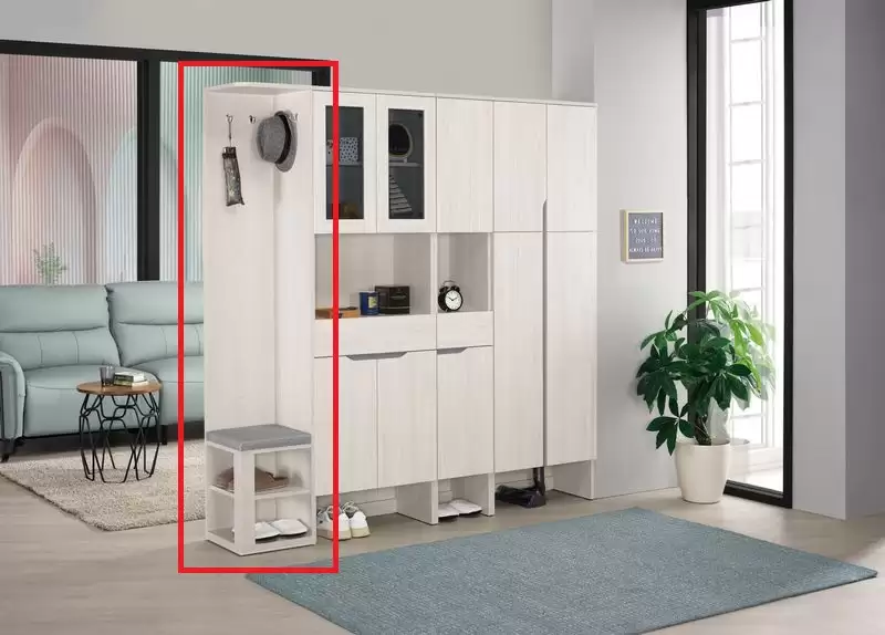 羅恩1.1尺轉角玄關坐鞋櫃