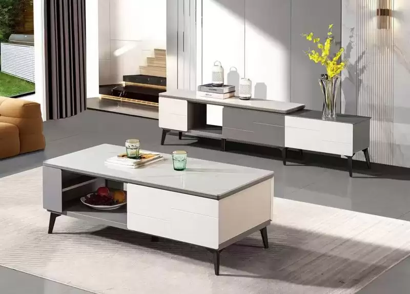 小資族岩板伸縮電視櫃