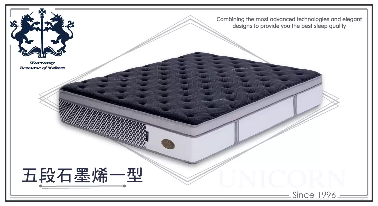 石墨烯 五段式獨立筒床墊