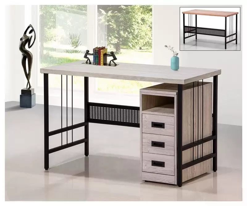 工業風4尺書桌