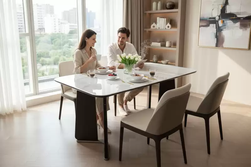 丁塔斯科技石餐桌