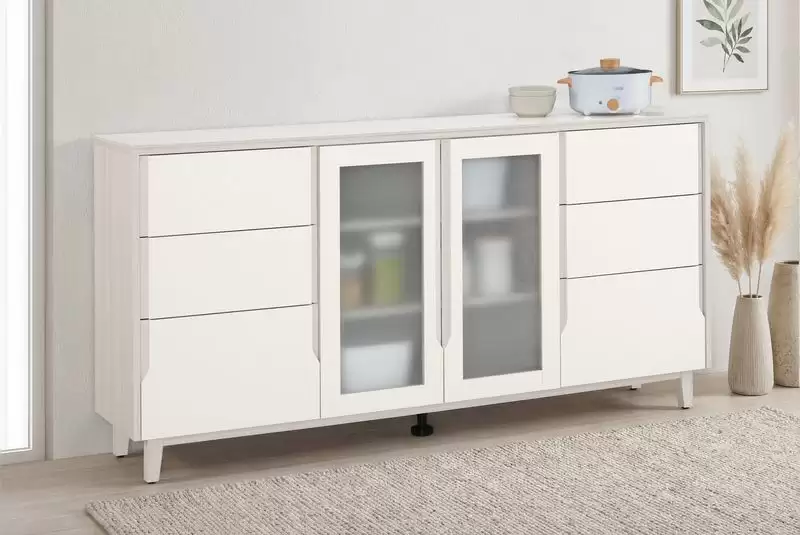 娜迪亞6尺岩板餐櫃