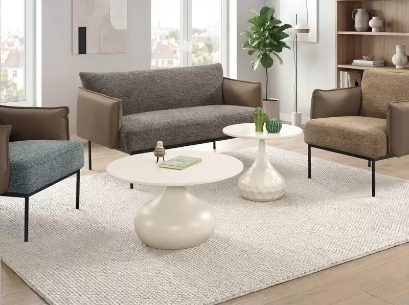 麗貝卡圓型茶几組