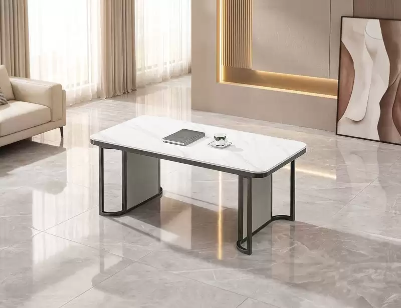 克利斯4尺岩板大茶几