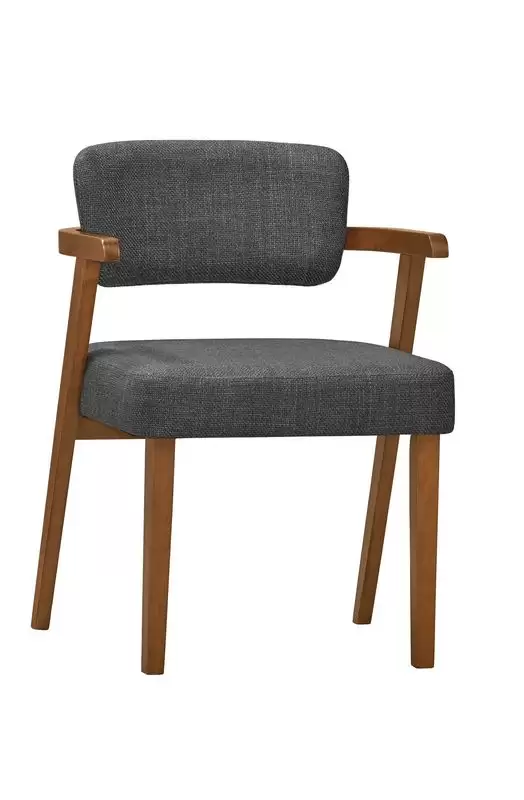 安德斯餐椅(布)(實木)