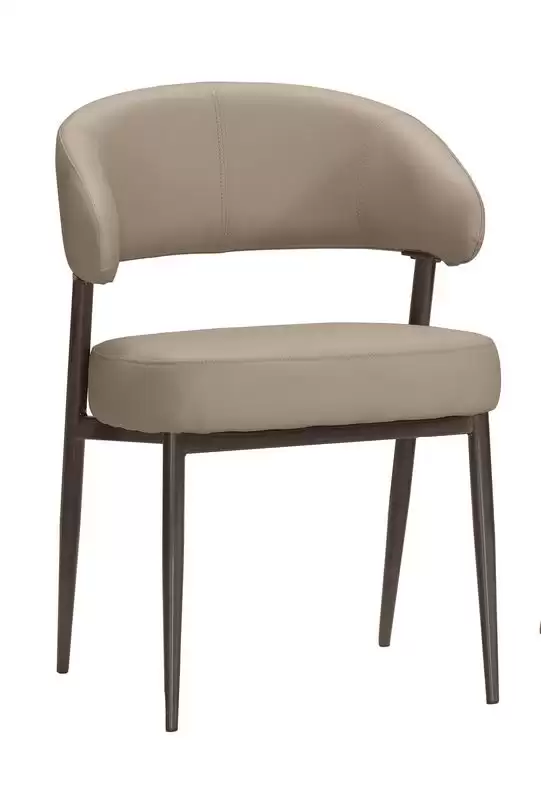 史丹娜餐椅(淺灰皮)
