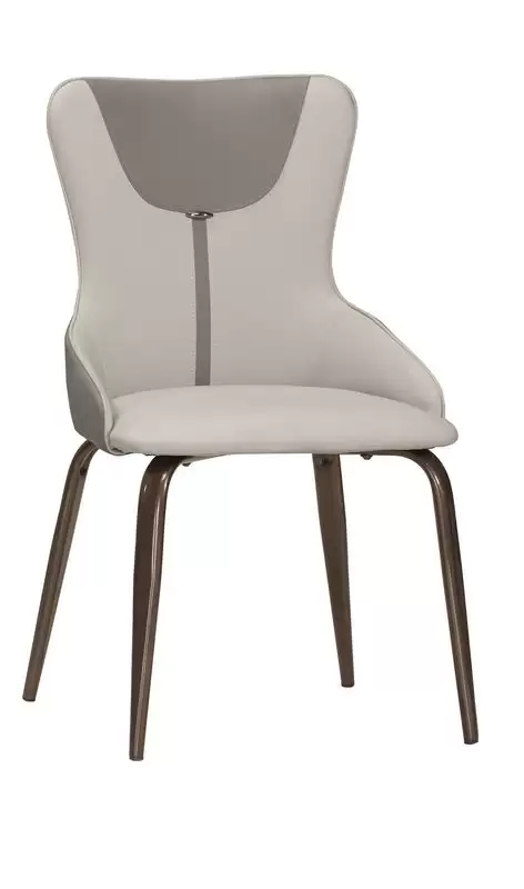 艾克餐椅(灰色皮)