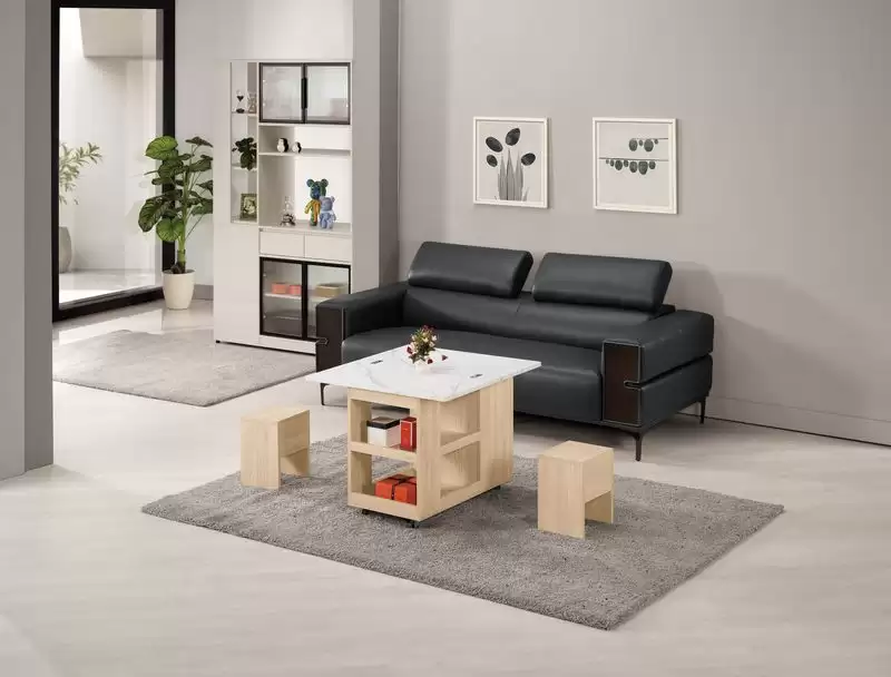 艾瑞爾1.3尺仿石面活動茶几