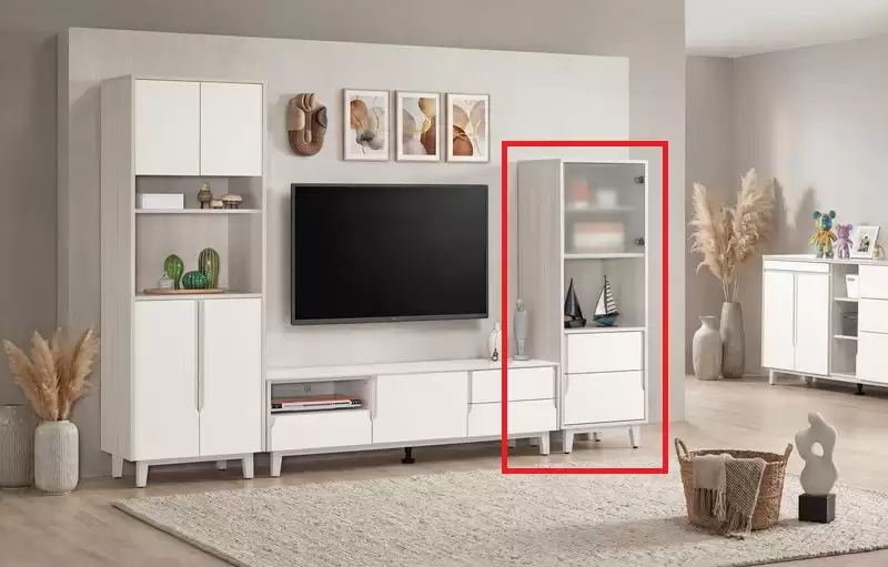 娜迪亞1.65尺二抽展示櫃