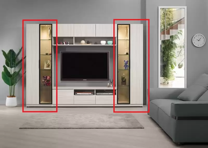 丹尼斯2尺鋁門展示櫃