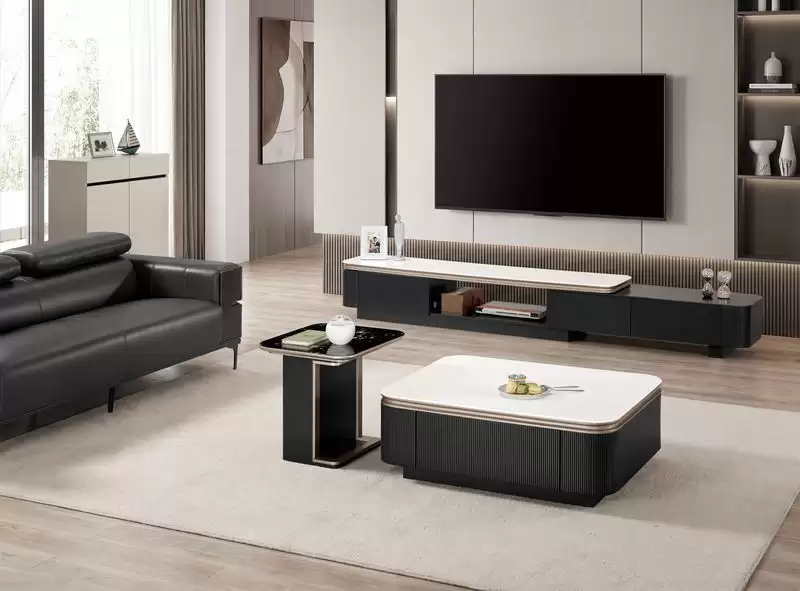 海爾登6.3尺伸縮長櫃(科技石)