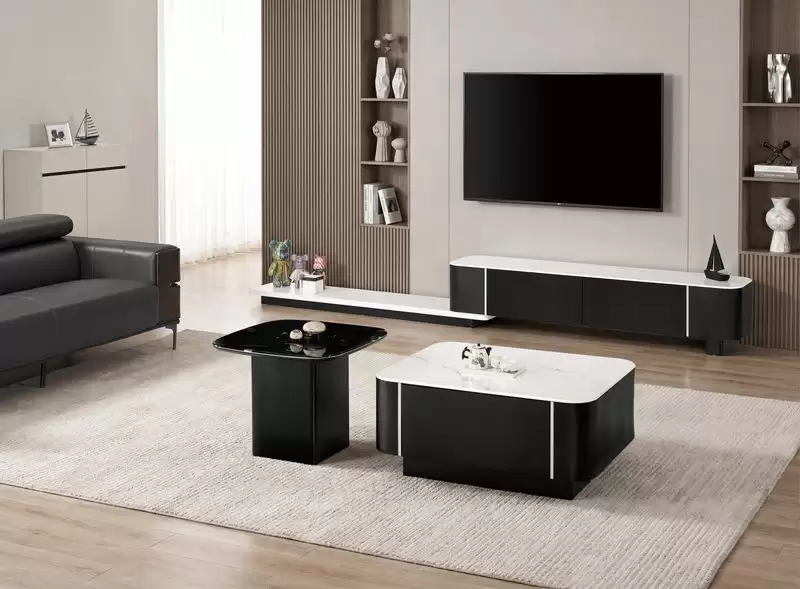 馬爾娜6.6尺伸縮長櫃(科技石)