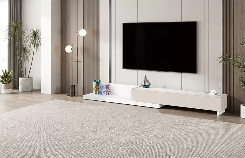 佩洛斯6尺仿石面伸縮長櫃