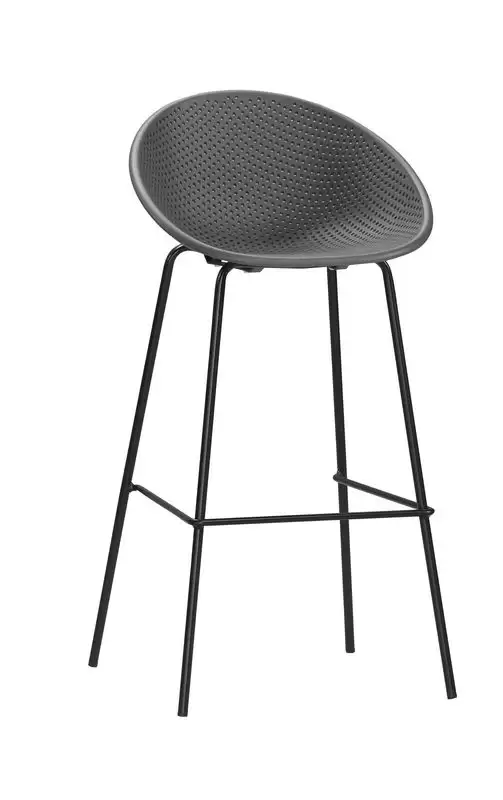 紐曼吧椅(高)(灰色)