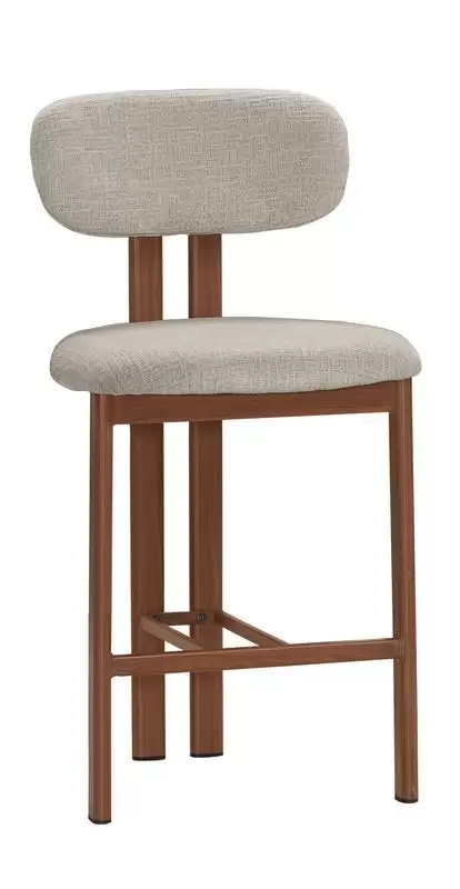 班克斯吧椅(中)(米色布)